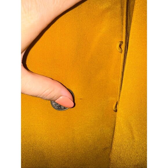 Silk Marc Jacob’s Mustard Blouse *note - Picture 13 of 16